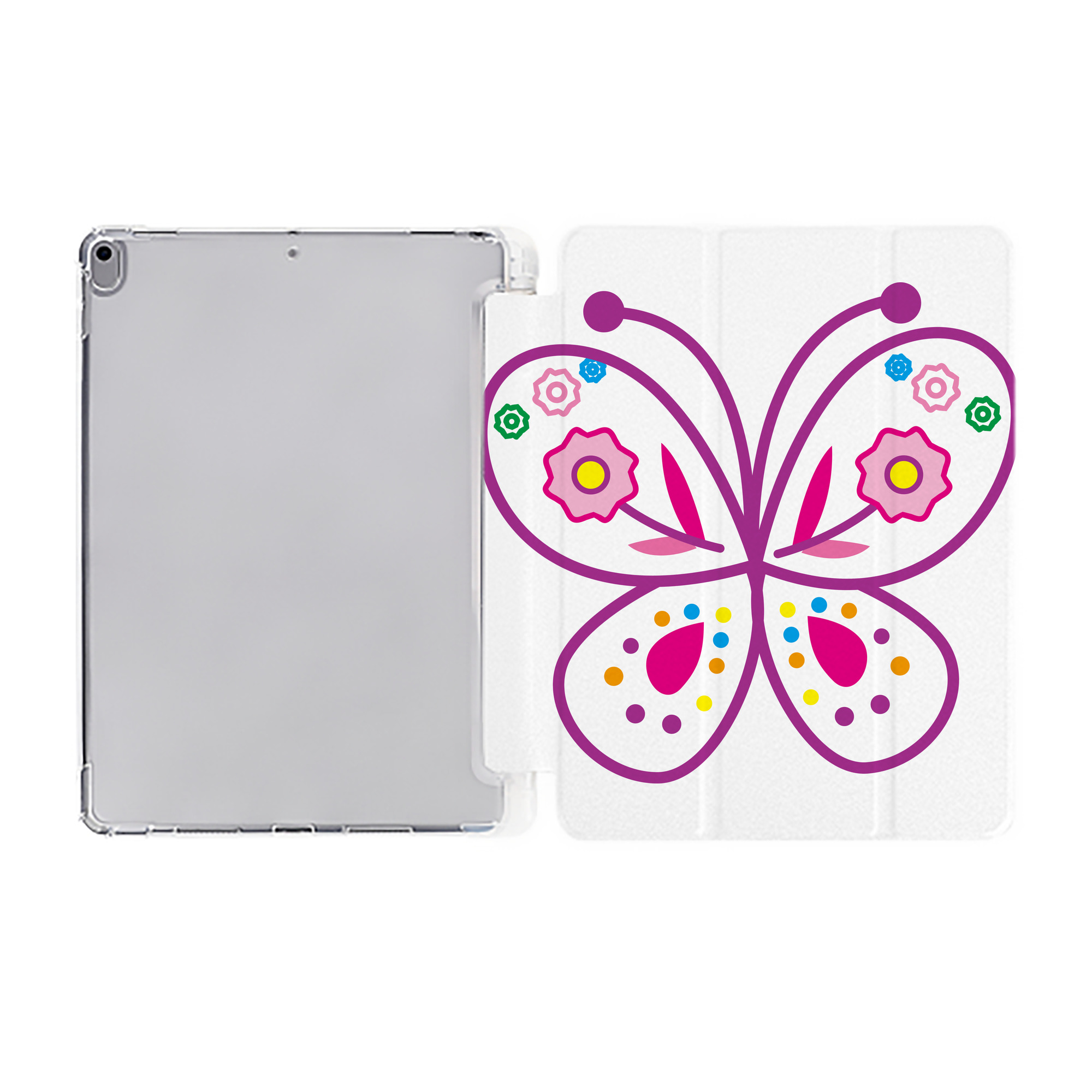 （画像用） Hello Kitty ハローキティ IPad ケース ペン収納付き 三つ折りスタンド PUレザー×シリコン 対応機種9.5/10.5/10.9インチ
